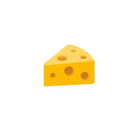 Cheese vector isolated icon. Emoji illustration. Cheese vector emoticon