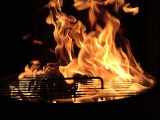fire in the fireplace 2