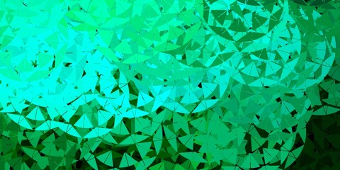 Light green vector layout with triangle forms.