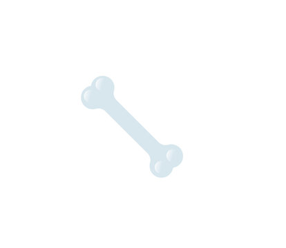 Bone vector isolated icon. Emoji illustration. Bone vector emoticon