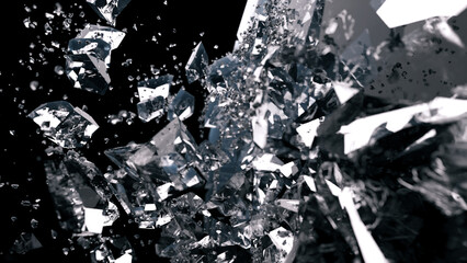 Abstract background of ice pieces