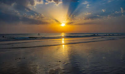 Atardecer en la playa