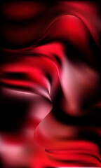 Vector illustration of abstract red background imitating smooth silk cloth