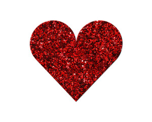 Heart love Red Glitter Icon Logo Symbol illustration