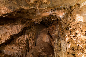 Koněprusy Caves is a cave system in the heart of the limestone region known as Bohemian Karst, Czech Republic. It is located southwest of Prague