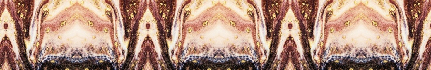 Beautiful coral ornament. Natural Pattern. Luxury unique painting. Ornament. Marble texture. Trendy art with golden powder. 