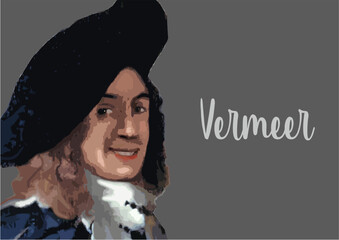 Johannes Vermeer -portrait of famous artist