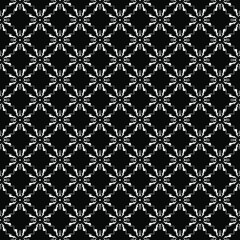Black and white seamless pattern texture. Greyscale ornamental graphic design. Mosaic ornaments. Pattern template. Vector illustration. EPS10.