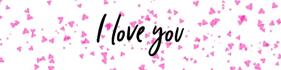 Valentine's day gift cart with i love you text. Love related items. Home decoration printable.