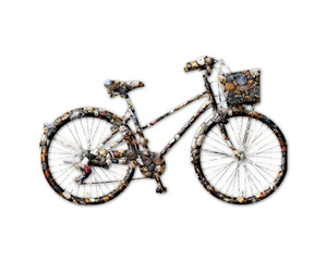 Bicycle Bike Cycle Stones Icon Logo Symbol illustration