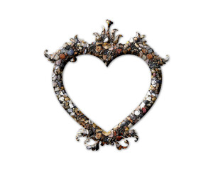 Heart love Stones Icon Logo Symbol illustration