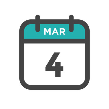 March 4 Calendar Day Or Calender Date For Deadlines Or Appointment