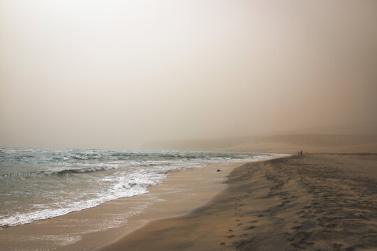 calima over fuerteventura