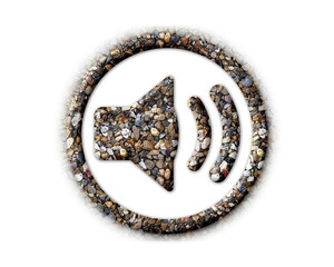 Voice Audeo Sound Stones Icon Logo Symbol illustration