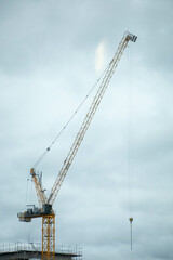 Crane for Construction Site within the City