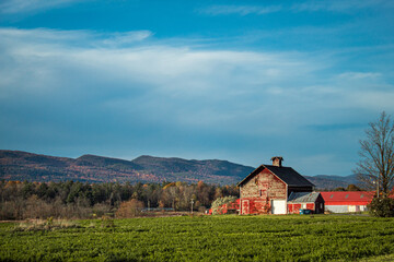 Fototapeta premium farm in eastern new york