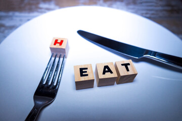 Heat Or Eat Choice - obrazy, fototapety, plakaty