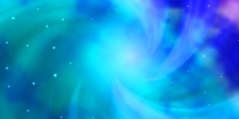 Light Pink, Blue vector template with neon stars. Colorful illustration in abstract style with gradient stars. Theme for cell phones.