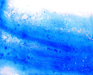 Watercolor abstract blue background 1.