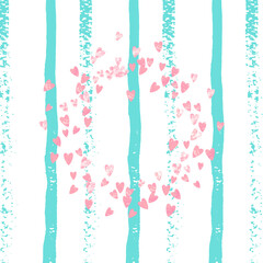 Valentine Confetti. Scandinavian Illustration.