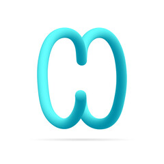 H letter blue logo. Line style pure water vector typography for save water identity, ecology graphic resources, clean corporate  labels and more