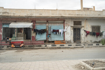 Street in Palmyra Village in Syria
