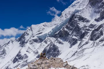 Photo sur Plexiglas Manaslu Mountain peaks at Thorong La Manaslu pass, Himalayas