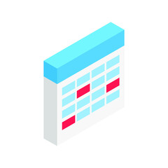 Isometric calendar