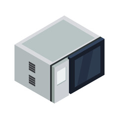 Isometric microwave oven