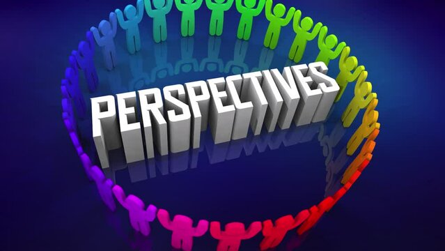 Perspectives Diverse People Opinions Life Experiences Come Together 3d Animation