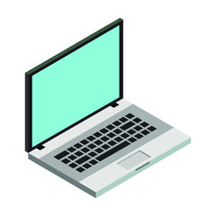 Isometric laptop
