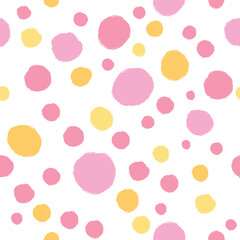 Simple pattern with hearts and polka dots. Great for Baby, Valentine's Day, Mother's Day, wedding, scrapbook, surface textures.	

