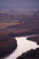 sunrise over the river