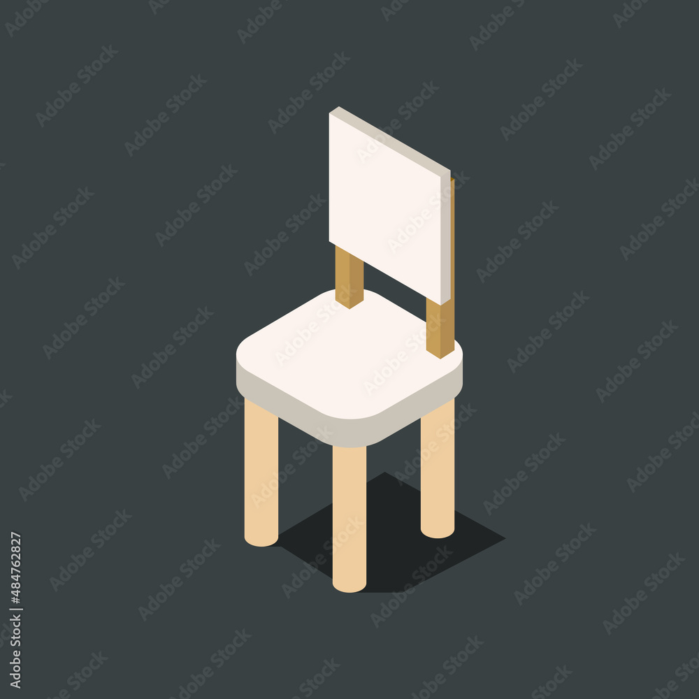 Canvas Prints Isometric chair