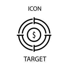 target marketing symbol icon for business, web and presentation use