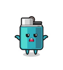 lighter mascot character saying I do not know