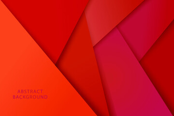 Red geometric background. Vector illustration.