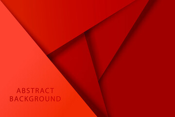 Red geometric background. Vector illustration.