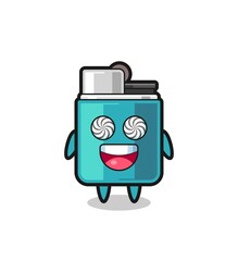 cute lighter character with hypnotized eyes