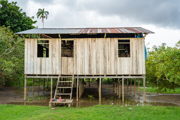 Architecture In the indigenous community of Gamboa, Amazon, Peru.