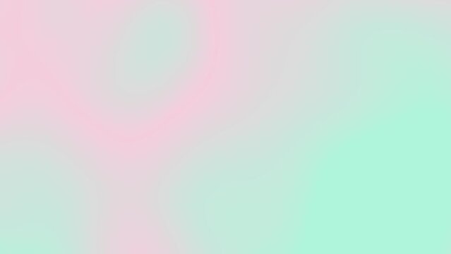 Abstract moving mint and pink background for website. Soft color gradient background with liquid animation