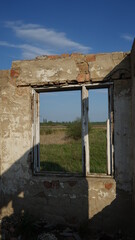 Fototapeta na wymiar ruins of an building