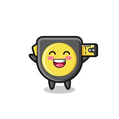 happy baby tape measure cartoon character