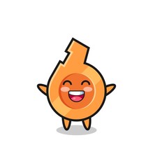 happy baby whistle cartoon character