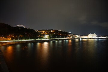 night view of the port country