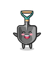 happy baby shovel cartoon character