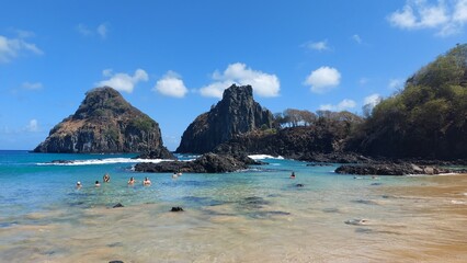 Pigs Bay, Fernando de Noronha, Brazil.