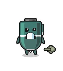 the illustration of the ballpoint cartoon doing fart