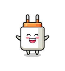 happy baby power adapter cartoon character