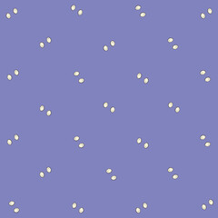 Colorful pattern of coconuts on purple background. Top view. Flat lay. Pop art design